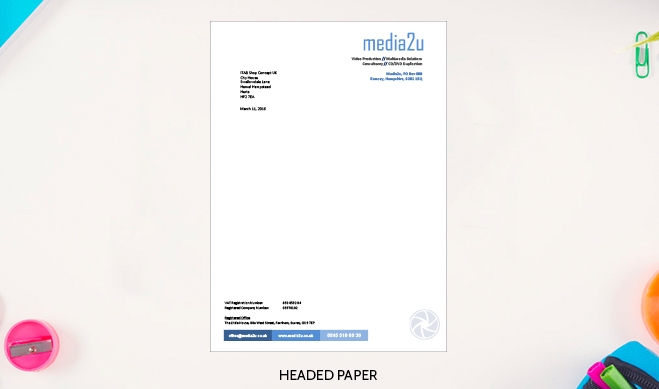 Media2u Headed Paper