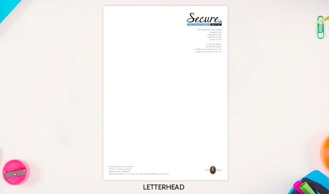 Secure Wills Letterhead